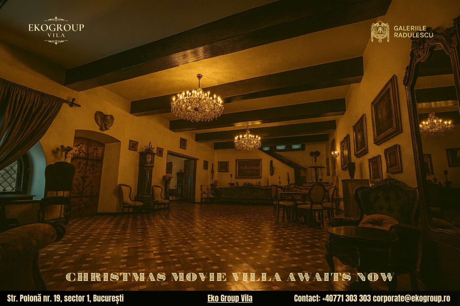 Crăciunul anilor ’30: o experiență de film de craciun la Eko Group Vila